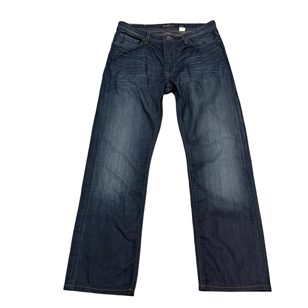 John Varvatos USA Mens Straight Leg Jeans Dark Wash Indigo 34R (34 x 31) 15GA9UB